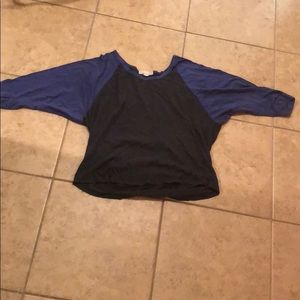 Baseball style tee